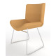 Review Upholstered Lounge Chair With Chrome Skid Frame